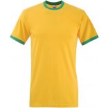 T-shirt homme Ringer Valueweight SC61168 - Sunflower / Kelly