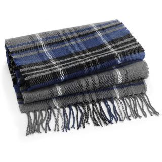 ÉCHARPE À CARREAUX CLASSIQUE GREY CHECK