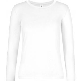 T-shirt manches longues femme #E190 White