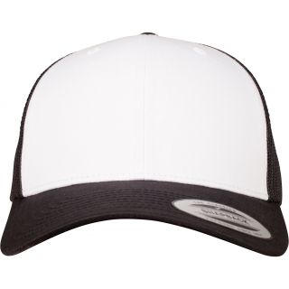 Casquette Retro Trucker Colored Front Black / White