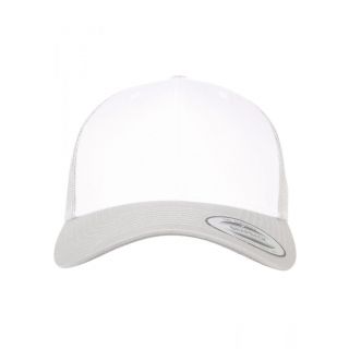 Casquette Retro Trucker Colored Front Silver / White