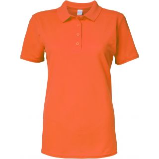 Polo Femme Softstyle Double Piqué Orange