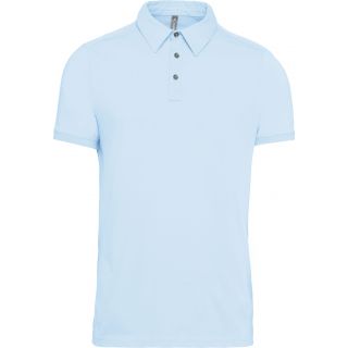 Polo jersey manches courtes homme Sky Blue