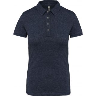Polo jersey manches courtes femme French Navy Heather