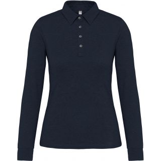 Polo femme manches longues jersey K265 - Navy