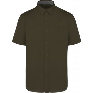 Chemise coton manches courtes Ariana III homme Light khaki