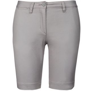 Bermuda chino femme Fine Grey