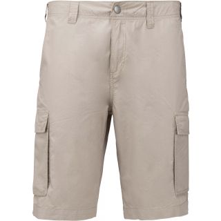 Bermuda léger multipoches homme Beige