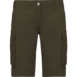 Bermuda léger multipoches femme Light khaki