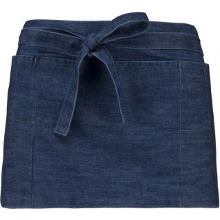 Tablier polycoton court Denim