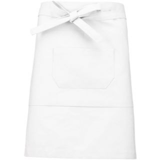 tablier coton mi-long White
