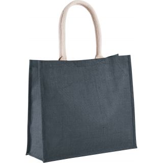 SAC DE PLAGE EN JUTE Mid Night Blue