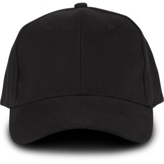 Casquette Oeko-Tex 6 panneaux Black