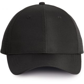 Casquette à panneaux perforé - 6 panneaux Black