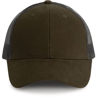 Casquette Trucker - 6 panneaux Dark Khaki / Dark Grey