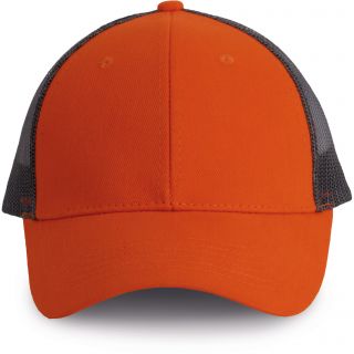 Casquette Trucker - 6 panneaux Spicy Orange / Dark Grey