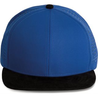 Casquette Snapback micro-perforé - 6 panneaux Royal Blue / Black