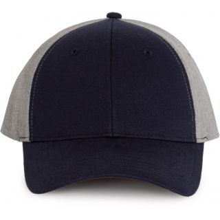 Casquette Snapback - 6 panneaux Navy / Grey Melange
