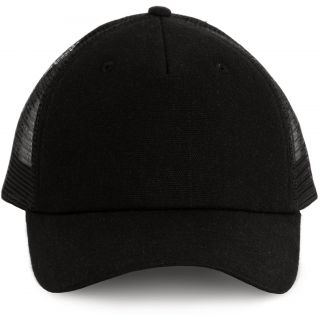 Casquette Trucker - 5 panneaux Black / Black / Black