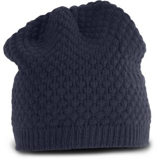 Bonnet Snowball en maille tricot Patriot Blue