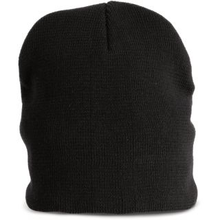 Bonnet tricoté en coton biologique KP542 - Black