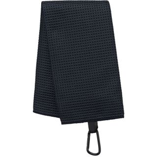 Serviette de golf nid d'abeille Black - 50x40cm