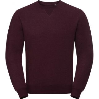Sweat-shirt homme col rond authentic chiné RU260M - Burgundy Melange