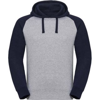 SWEAT-SHIRT CAPUCHE BASEBALL AUTHENTIC HOMME Light Oxford / Indigo Melange