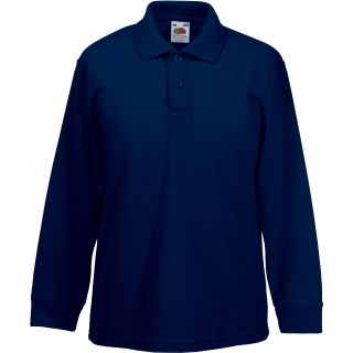 Polo enfant 65/35 manches longues SC63201 - Deep Navy