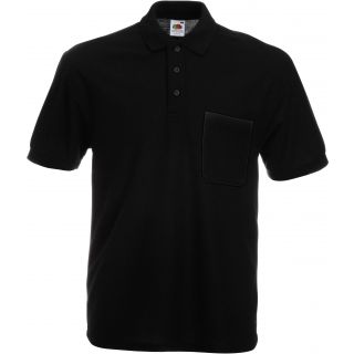 Polo 65/35 avec poche Black