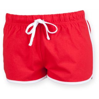 SHORT ENFANT RETRO Red / White
