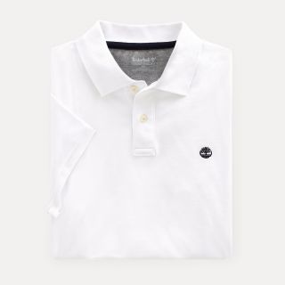 Polo coton piqué bio manches courtes Millers River TB0A1YQV - White