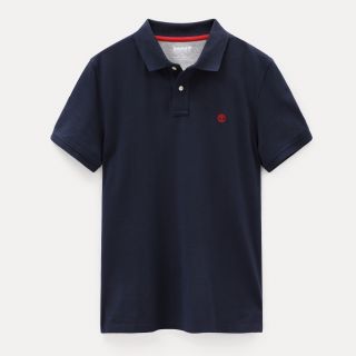 Polo coton piqué bio manches courtes Millers River TB0A1YQV - Dark Sapphire