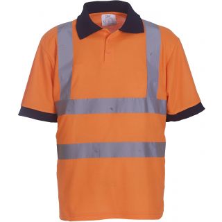 Polo manches courtes haute visibilité YHVJ210 - Hi Vis Orange