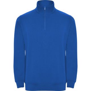 Sweat-shirt homme demi zip ANETO bleu royal