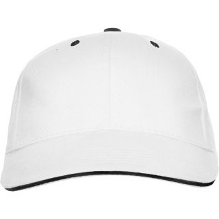 Casquette 6 panneaux PANEL blanc