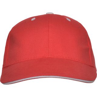 Casquette 6 panneaux PANEL rouge