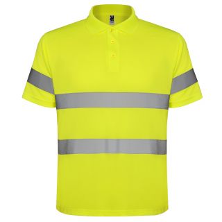 Polo haute visibilité manches courtes POLARIS jaune fluo