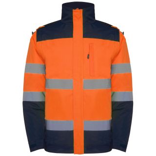 Parka haute visibilité EPSYLON marine/orange fluo