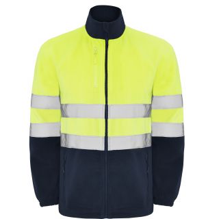Veste polaire haute visibilité ALTAIR marine / jaune fluo