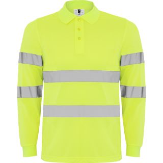 Polo haute visibilité manches longues POLARIS L/S jaune fluo
