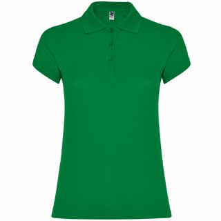 Polo femme manches courtes STAR WOMAN - vert tropical