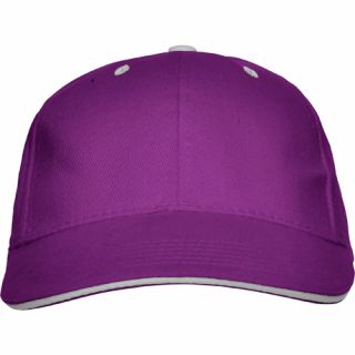 Casquette 6 panneaux PANEL pourpre