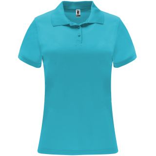 Polo manches courtes MONZHA WOMAN turquoise