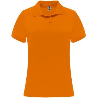 Polo manches courtes MONZHA WOMAN orange fluo