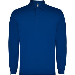 Polo homme manches longues CARPE BLEU ROYAL