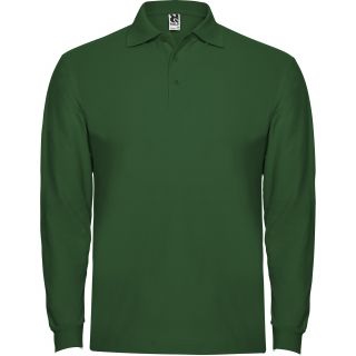 Polo manches longues ESTRELLA L/S vert bouteille