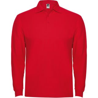 Polo manches longues ESTRELLA L/S rouge