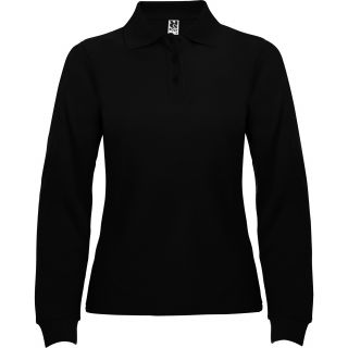 Polo femme manches longues ESTRELLA WOMAN L/S noir