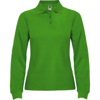 Polo femme manches longues ESTRELLA WOMAN L/S vert prairie